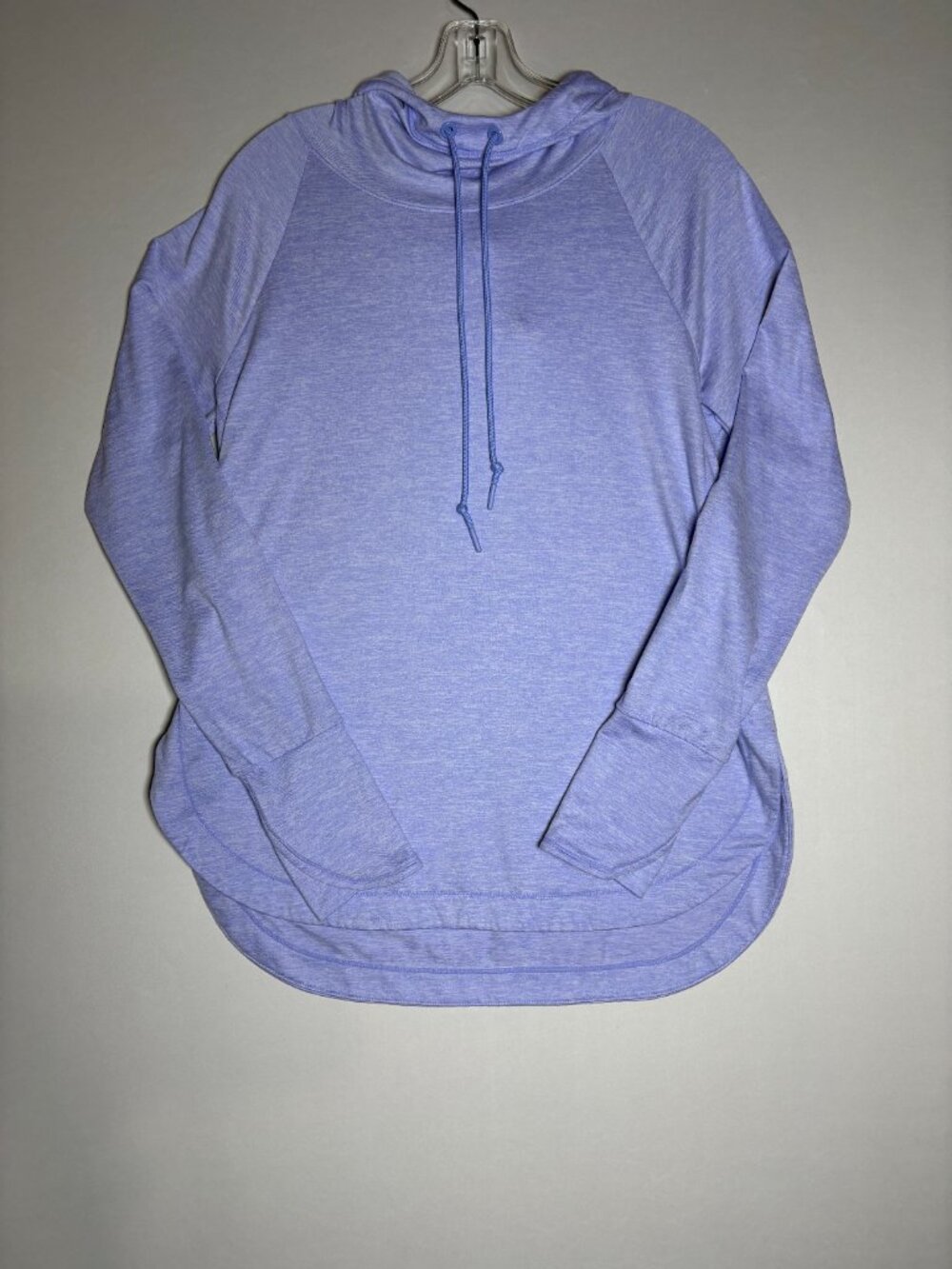 Athleta Essence Space Dye Lightweight Curved Hem Hoodie Size M